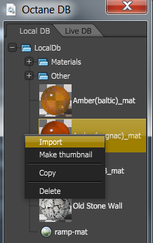 support localdb import