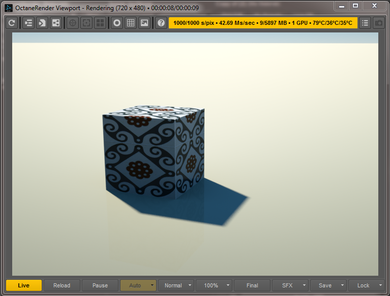 Live Render Viewport