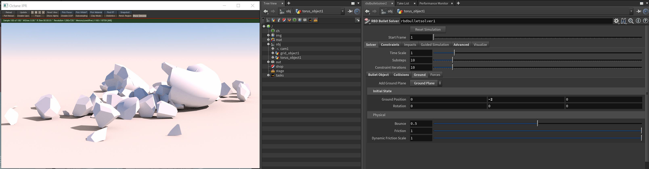 DOP Dynamics Fig01 Houdini v2021